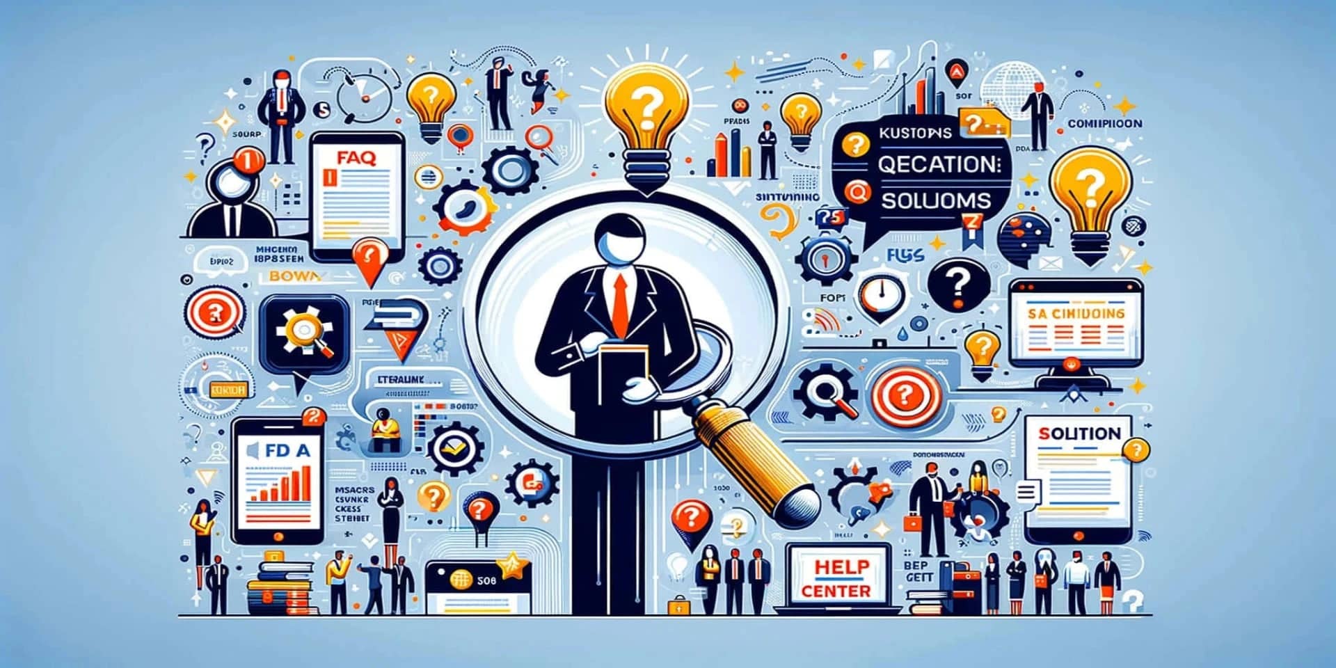 We will create  Informative FAQs and help center articles for businesses-Gawdo.com